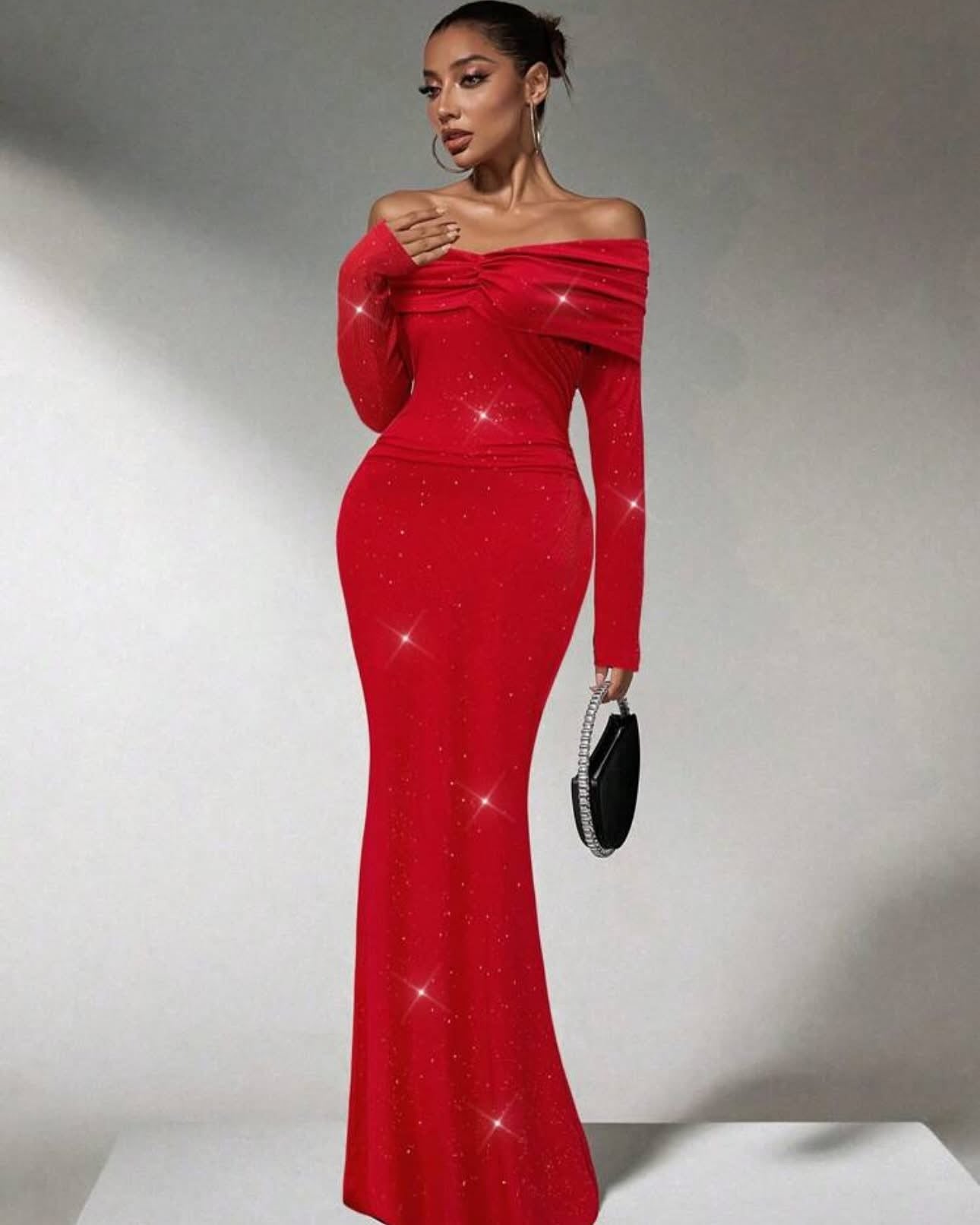 The gorgeous Red Spark Long Dress