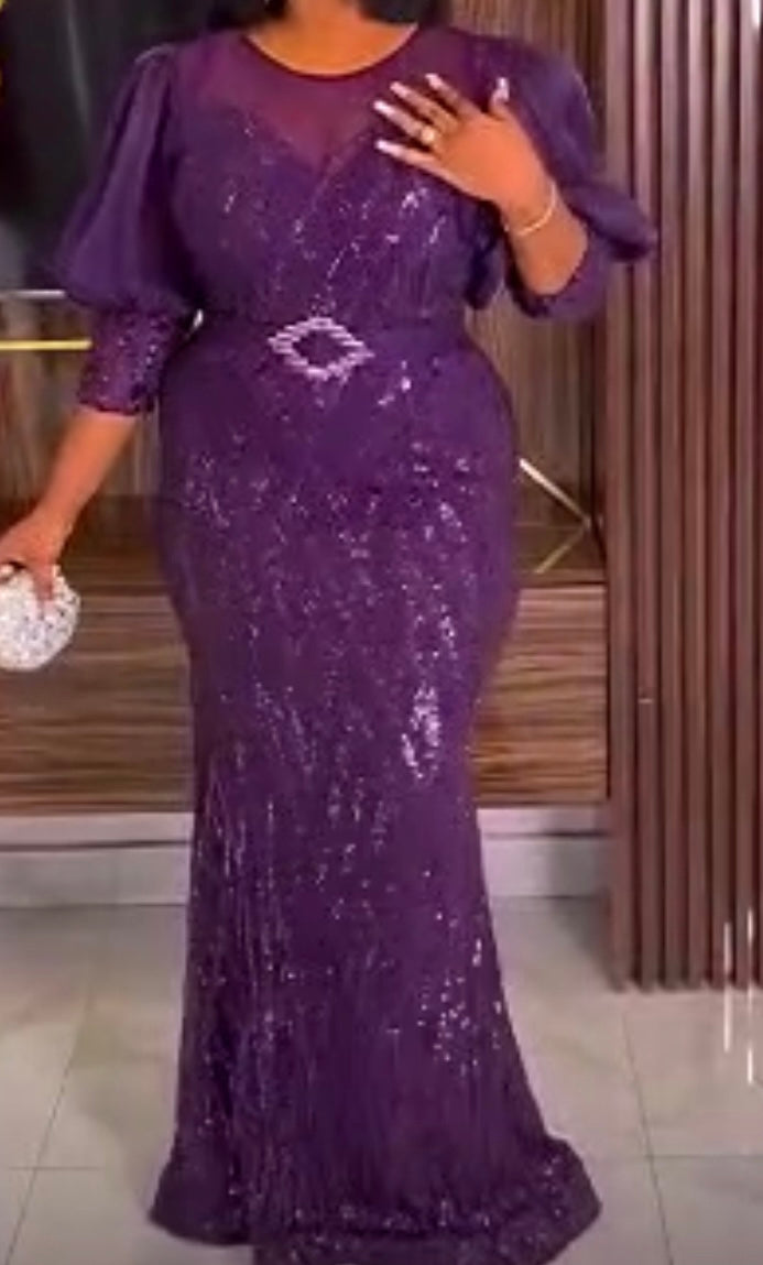 The Classy purple Dress