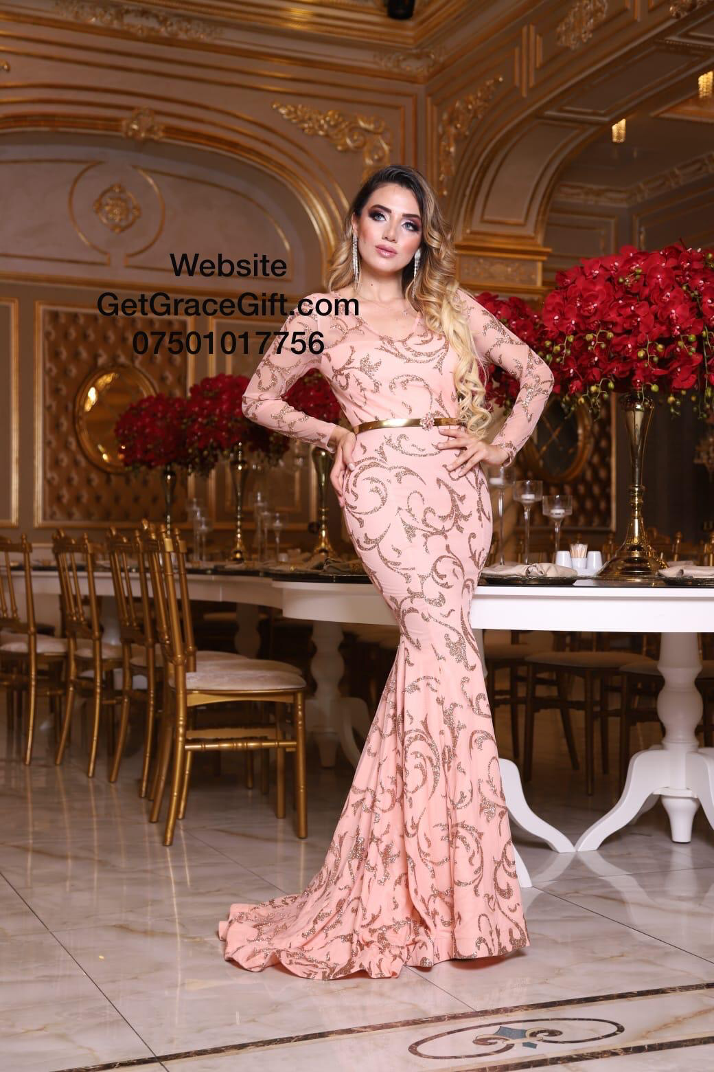 GetGraceGift Long Wedding Prom Dress