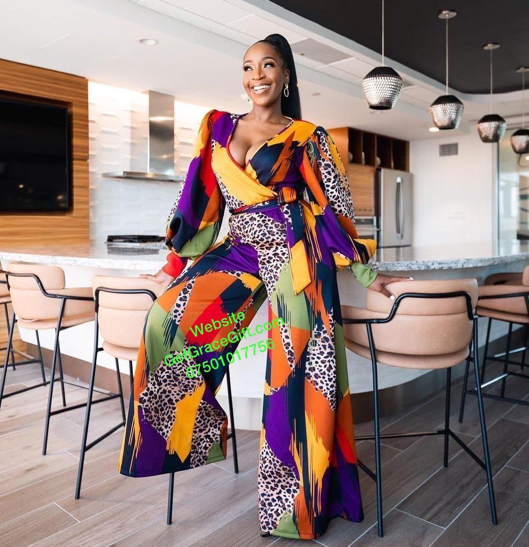 Colourful Print Jumpsuit