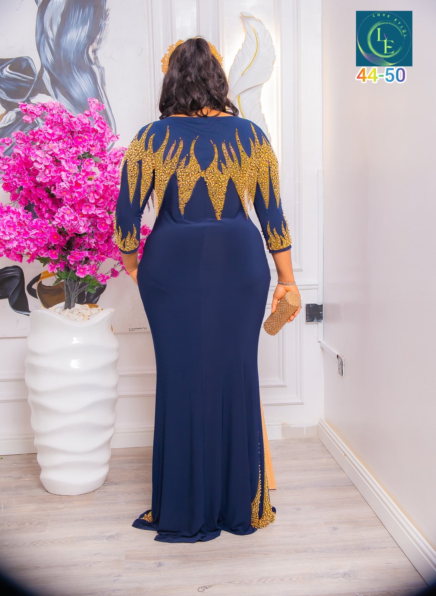 Navy Blue Long Dress