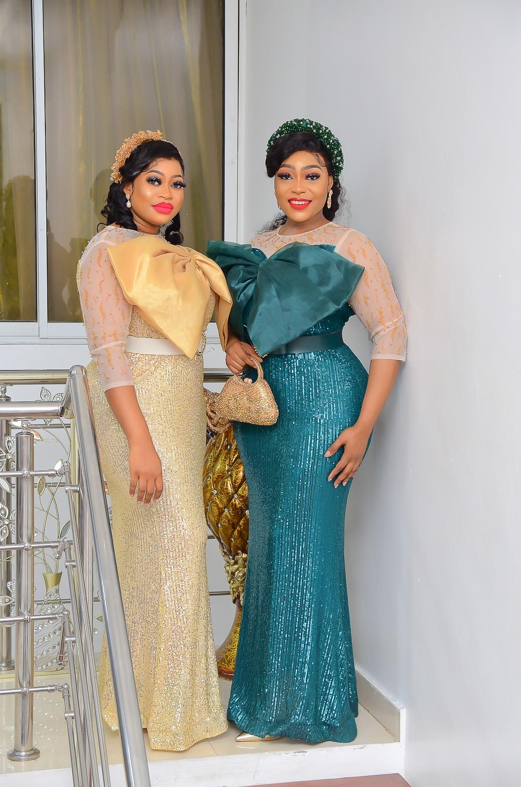 Golden lool long dress