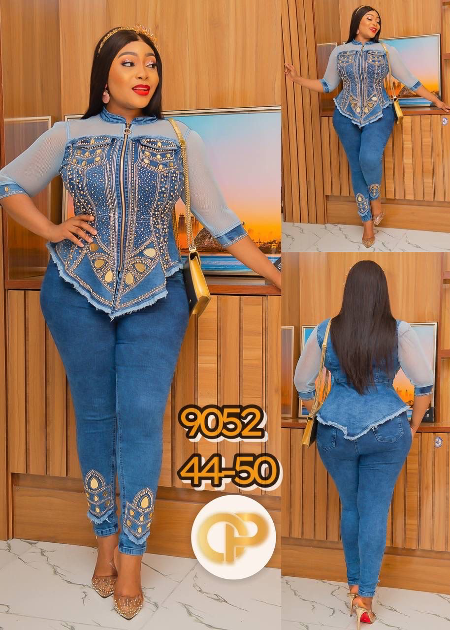 Elegant demin jeans Ladies set