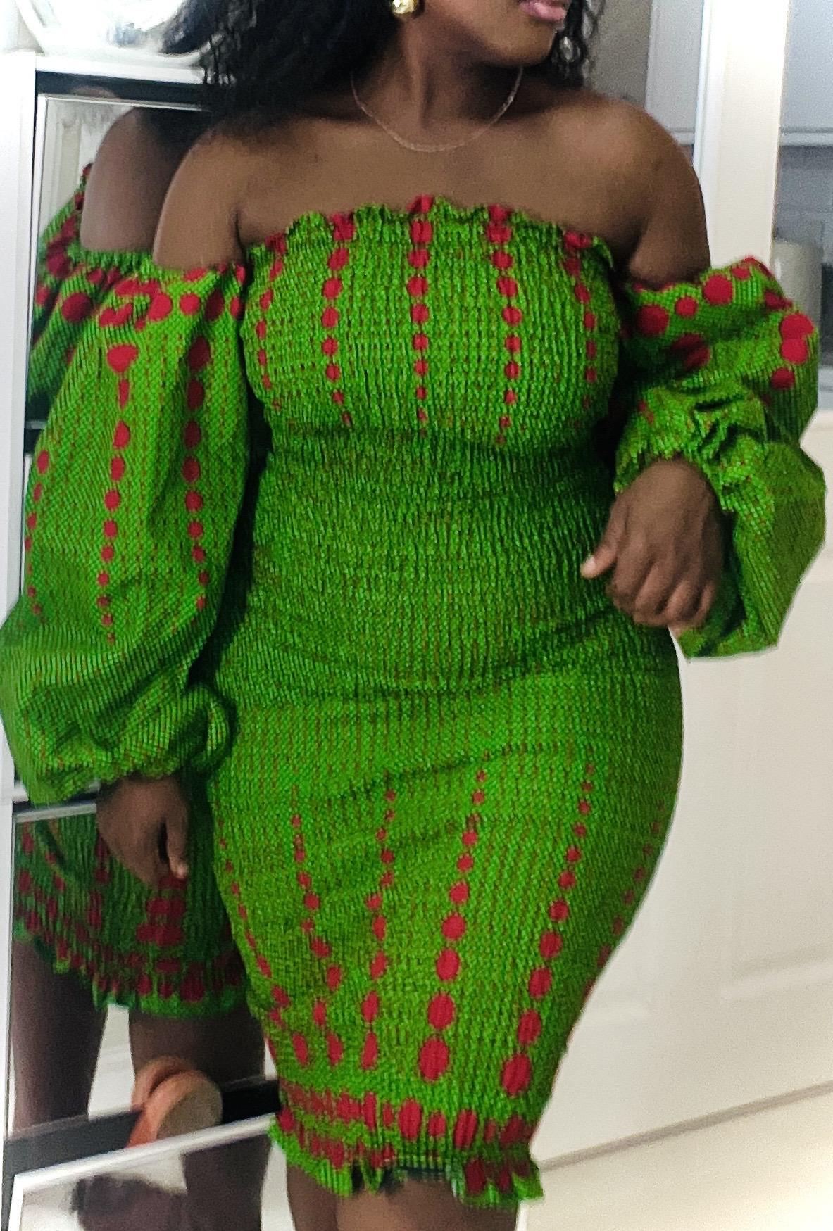 Richard’s African print bodycon dress