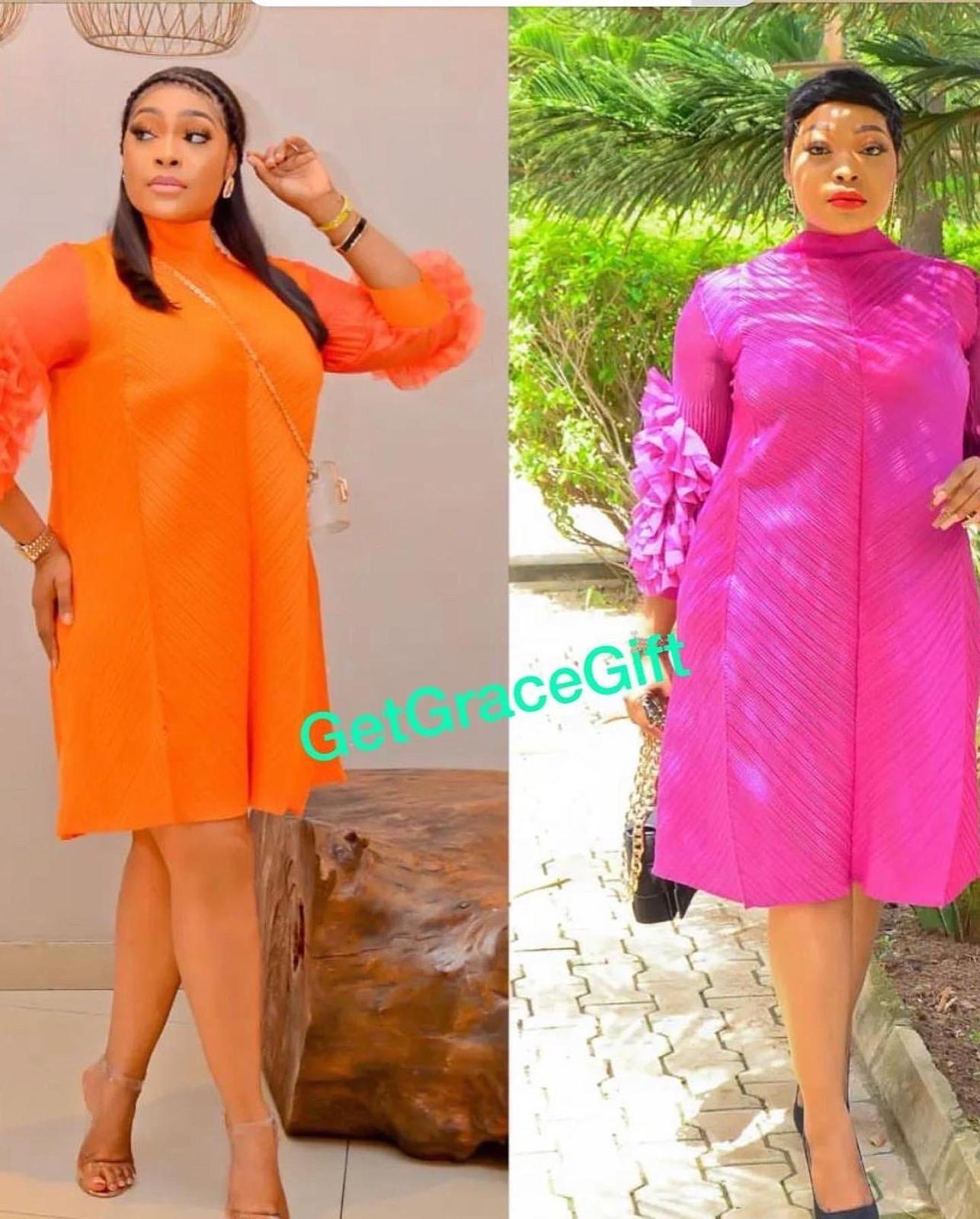 Miyake knee length classy dress