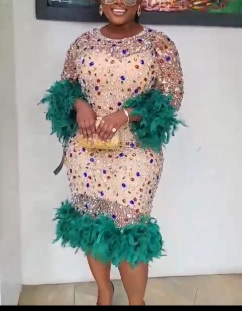 GetGraceGift Fur wrist Dress