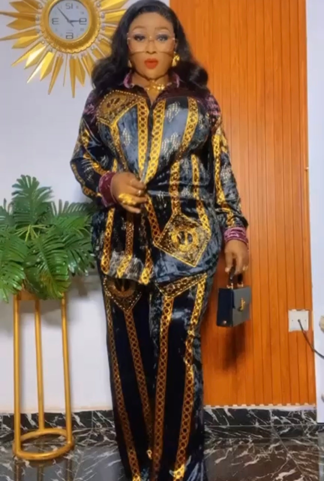 Classy Chained look two pieces set