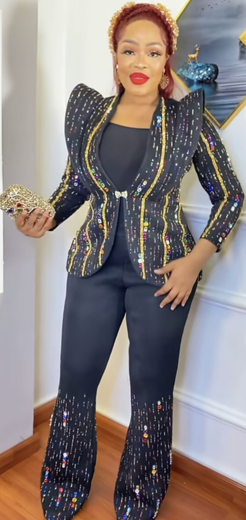Classy Beaded Suit