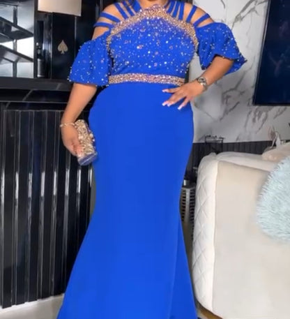 The Elegant Royal Blue Dress