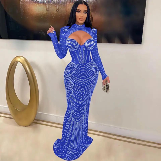 Mermaid dress complement the figure and enhance natural curves dress