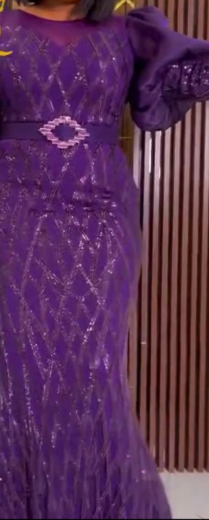 The Classy purple Dress