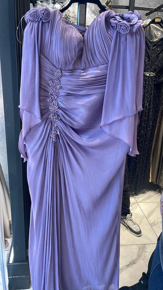 The Purple Unique Wedding Dress