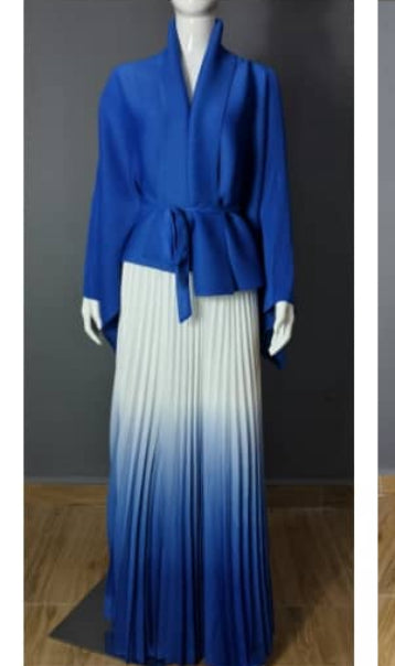 Rich look Miyake Two piece set