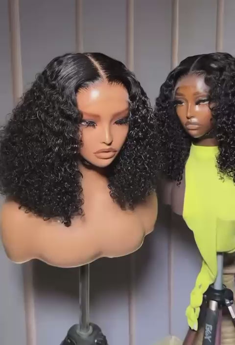 GetGraceGift high-quality 14-inch pixie curly human hair