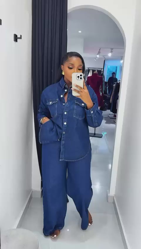 Classy Jeans two piece set