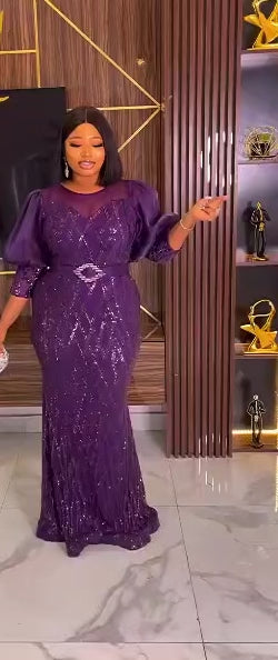 The Classy purple Dress