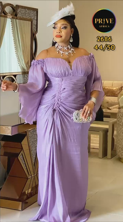 The Purple Unique Wedding Dress